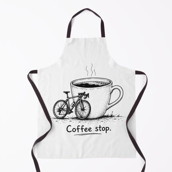 Item preview, Coffee Stop Funny Cycling Coffee Lover Bicycle Ride Design designed and sold by MonkiFlipp.