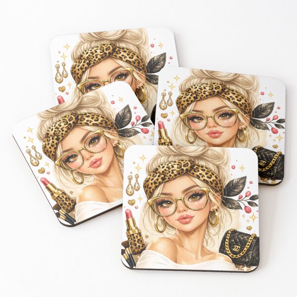 Item preview, Glam Fashion Girl Leopard Print Clipart Design designed and sold by ⭐ AURA STUDIO.