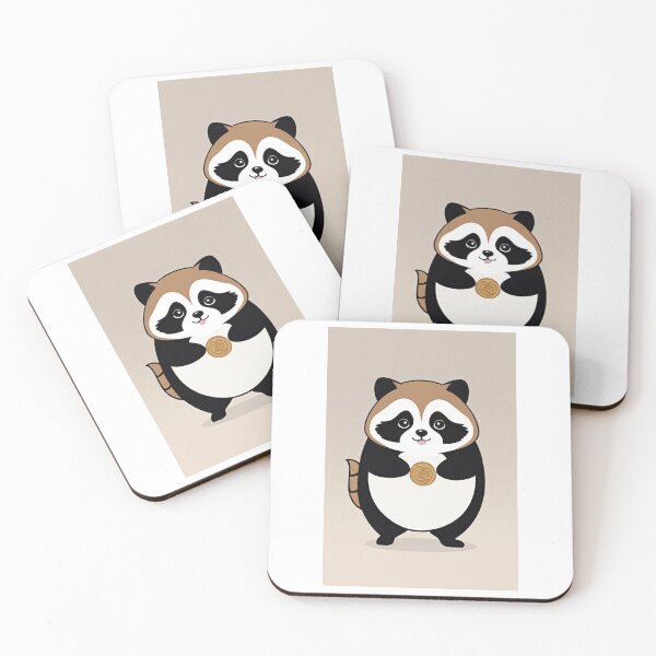 Item preview, Illustration - Raccoon, Cute Character Design designed and sold by AnimeShin.