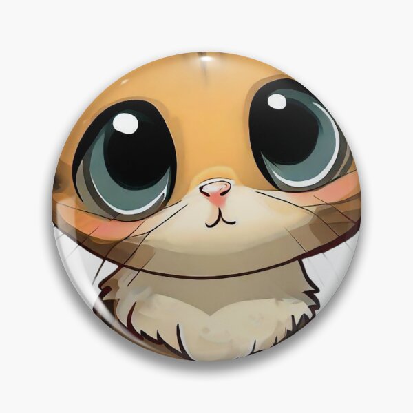 Item preview, Sad Brown Tabby Kitten with Huge Pensive Eyes Cartoon Illustration designed and sold by AdlArs.