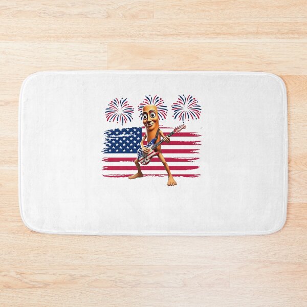 Item preview, Brainrot 4th July US Flag America Electric Guitar designed and sold by tuyetnhung98.