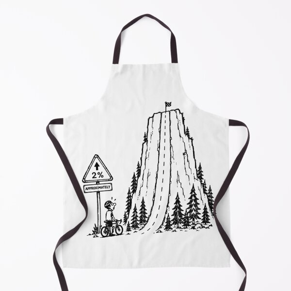 Item preview, Funny Uphill Cycling Mountain Climb Bicycle Rider Design designed and sold by MonkiFlipp.
