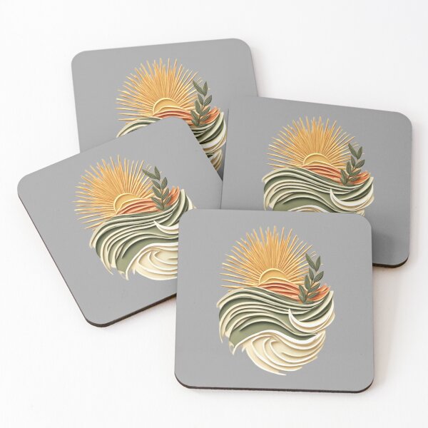 Item preview,  Elysium Echoes | Wave, Sun & Olive Branch 02 designed and sold by Shift-Bloom.