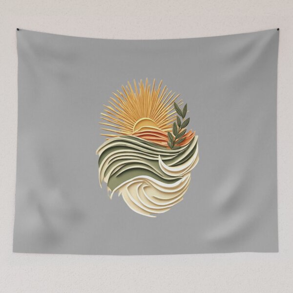 Item preview,  Elysium Echoes | Wave, Sun & Olive Branch 02 designed and sold by Shift-Bloom.