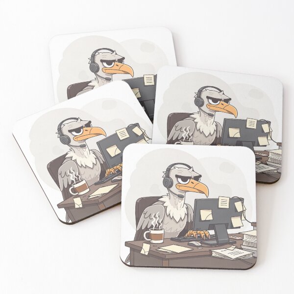 Item preview, Vulture Customer Service Representative Funny Art designed and sold by PictorialWhimsy.