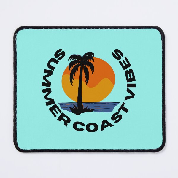 Item preview, Summer Coast Vibes Retro Sunset Palm Tree Circular Logo designed and sold by Frafri92.