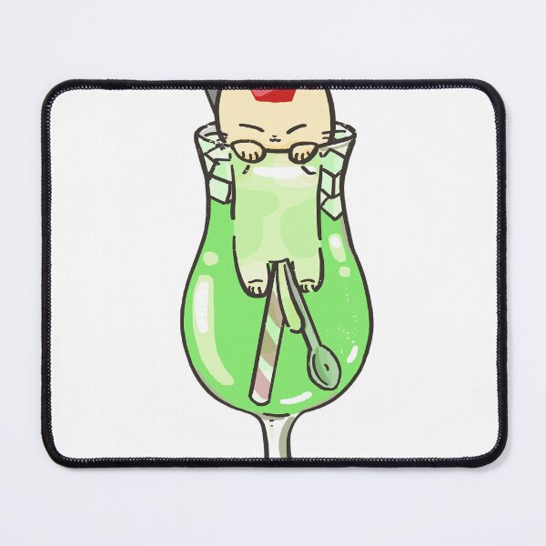 Item preview, Cute Kawaii Green Cocktail Cat Drink designed and sold by Sleepy-Town.