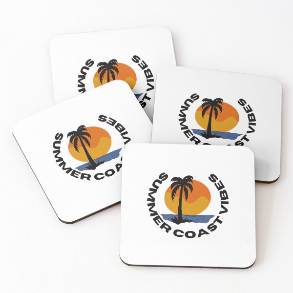 Item preview, Summer Coast Vibes Retro Sunset Palm Tree Circular Logo designed and sold by Frafri92.
