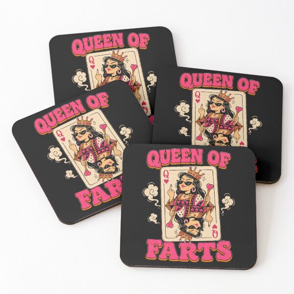 Item preview, Queen Of Farts Funny Retro Playing Card Design designed and sold by MakmurMpxgo.