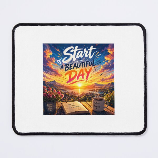 Item preview, Start A Beautiful Day Sunrise Morning Coffee Art designed and sold by HOPPRINTS.