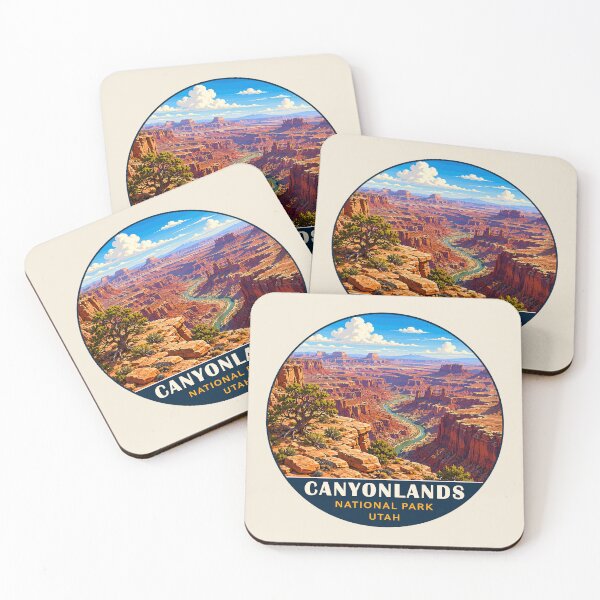 Item preview, Canyonlands National Park Moah Utah Retro Badge designed and sold by Gideon Emmerich.