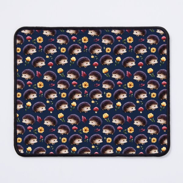 Item preview, Woodland Hedgehog And Yellow Flower Pattern designed and sold by igraphixart.