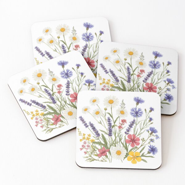 Item preview, Wildflower Bouquet Watercolor Floral Art designed and sold by K-vino.