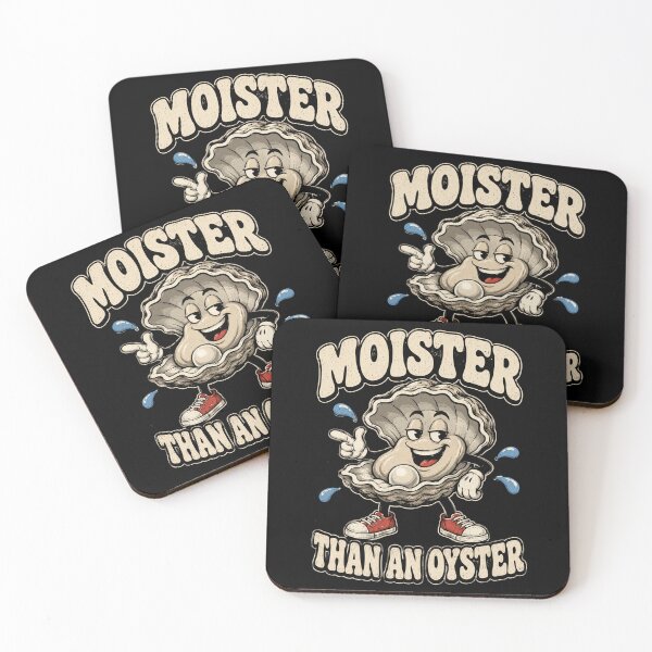 Item preview, Moister Than An Oyster Funny Seafood Pun designed and sold by MakmurMpxgo.