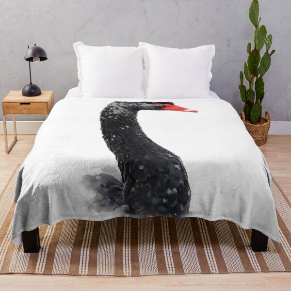 Item preview, Black Swan Portrait — Watercolour designed and sold by Jaruart.