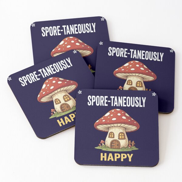Artikelvorschau, Spore-Taneously Happy Funny Cottagecore Mushroom House Fungi Lover T-Shirt entworfen und verkauft von HopeAndHustle.