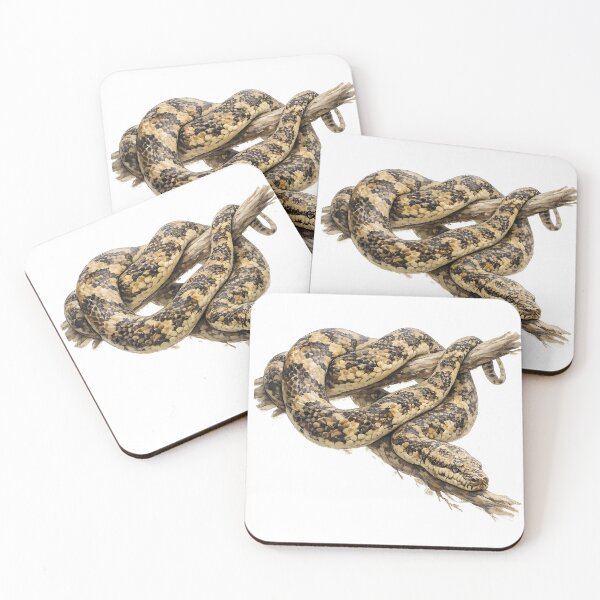 Item preview, Carpet Python Watercolour Illustration designed and sold by Jaruart.