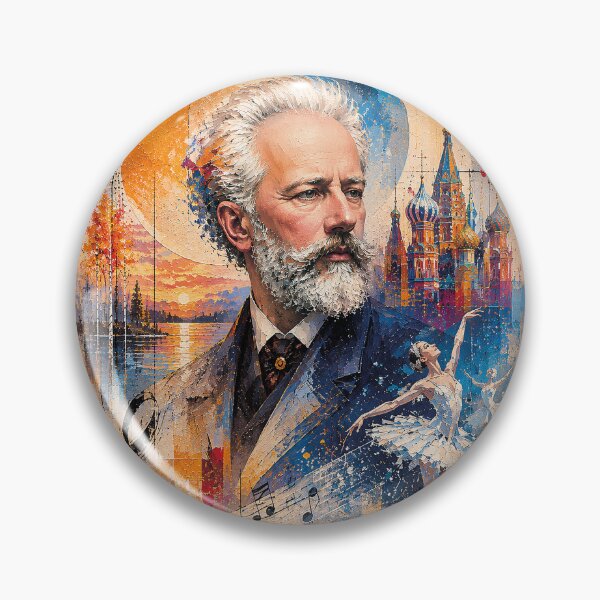 Item preview, Tchaikovsky, Russian composer painting. designed and sold by GalleryKauffeld.