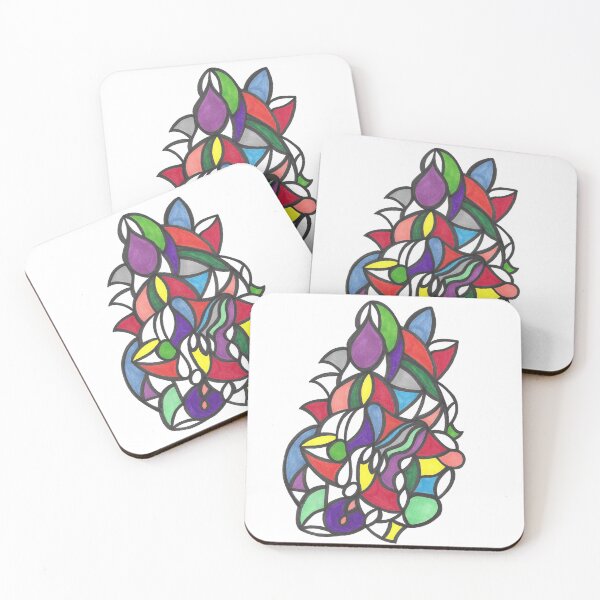 Item preview, Modern multi-coloured abstract print 3 designed and sold by SweetMorrArt.