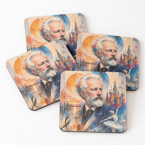 Item preview, Tchaikovsky, Russian composer painting. designed and sold by GalleryKauffeld.