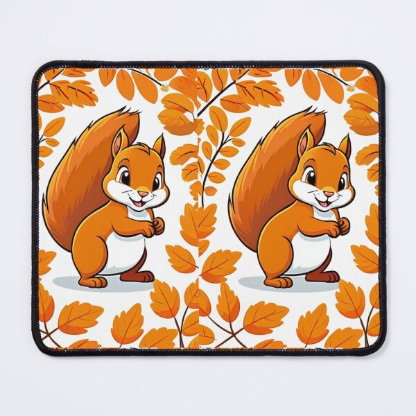 Item preview, Illustration - Red Squirrel with Acorn, Warm Autumn Atmosphere designed and sold by AnimeShin.