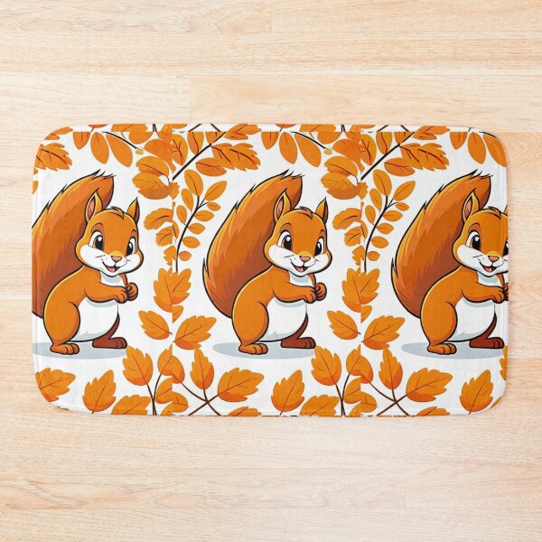 Item preview, Illustration - Red Squirrel with Acorn, Warm Autumn Atmosphere designed and sold by AnimeShin.
