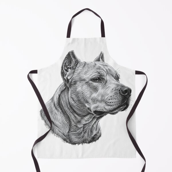 Item preview, American Pit Bull Terrier Chalk Sketch Dog Portrait designed and sold by Exquisite Design Studio „Paculówka”.