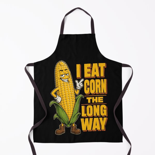Item preview, I Eat Corn The Long Way Funny Corn Mascot designed and sold by MakmurMpxgo.