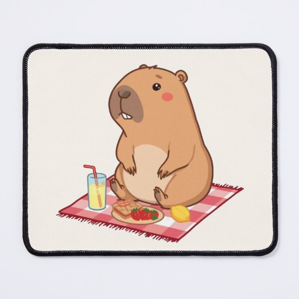 Item preview, Cute Capybara Picnic Kawaii Sticker | Adorable Capybara Summer Vibes designed and sold by Stylestickers55.