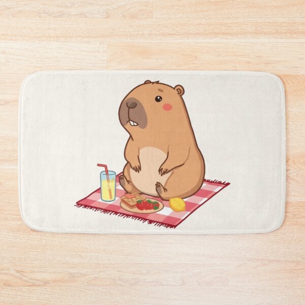 Item preview, Cute Capybara Picnic Kawaii Sticker | Adorable Capybara Summer Vibes designed and sold by Stylestickers55.