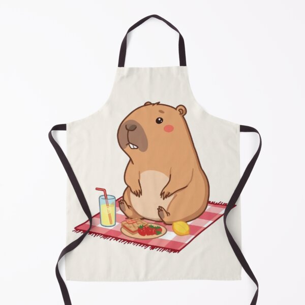 Item preview, Cute Capybara Picnic Kawaii Sticker | Adorable Capybara Summer Vibes designed and sold by Stylestickers55.