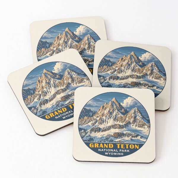 Item preview, Grand Teton National Park Retro Sticker designed and sold by Gideon Emmerich.