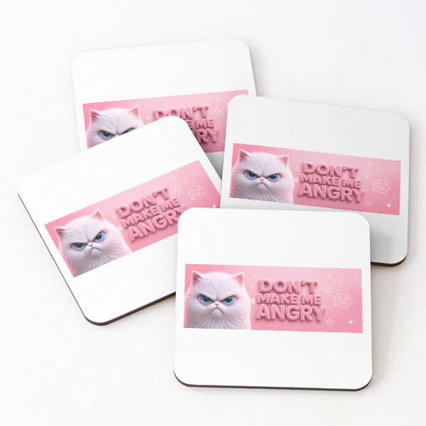 Item preview, Dont make me angry-Cute Grumpy Fluffy cat designed and sold by nominiq.