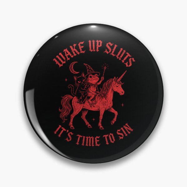 Item preview, Wake Up Sluts It’s Time To Sin Witchy Frog Unicorn designed and sold by MakmurMpxgo.