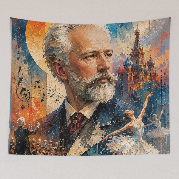Item preview, Tchaikovsky, Russian composer painting. designed and sold by GalleryKauffeld.