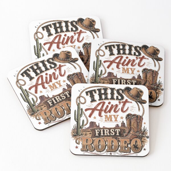 Item preview, This Ain’t My First Rodeo Vintage Cowboy Design – Western Retro Rodeo T-Shirt & Sticker designed and sold by Artimax-Studio.