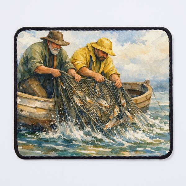 Item preview, Fishermen on the open sea designed and sold by Sigtrix.