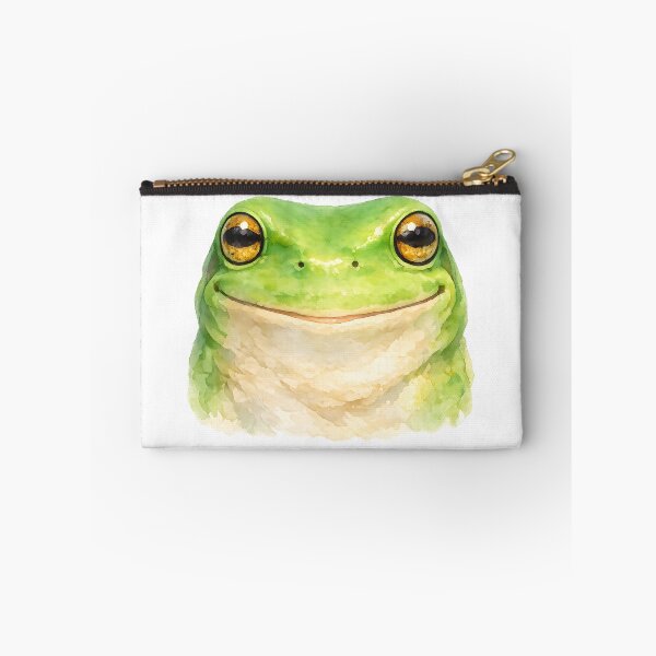 Item preview, Green Tree Frog Portrait — Watercolour designed and sold by Jaruart.