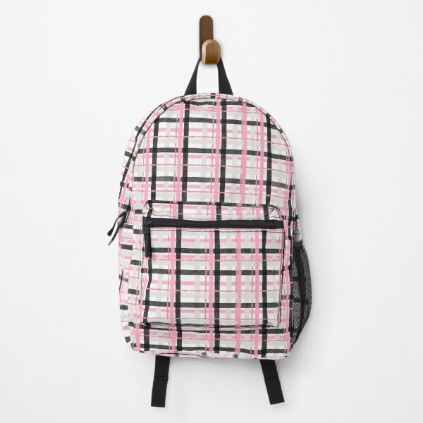 Item preview, Textured Pink Black and Gray Plaid designed and sold by JaygiesDesign.