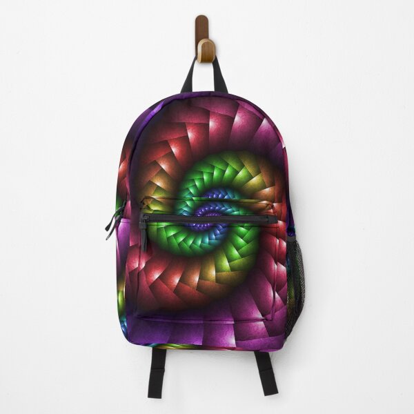 Item preview, Psychedelic Rainbow Braid Infinite Spiral Fractal designed and sold by pinkal.
