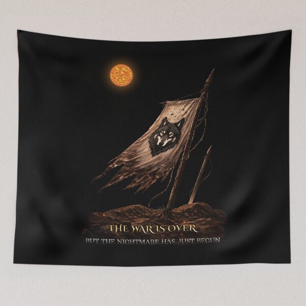 Item preview, Large Wolf Banner Back Print Graphic Tee - The Last Emperor Saga - The War Is Over designed and sold by The Last Emperor Saga - Store.