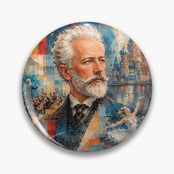Item preview, Russian composer Pyotr Tchaikovsky painting. designed and sold by GalleryKauffeld.