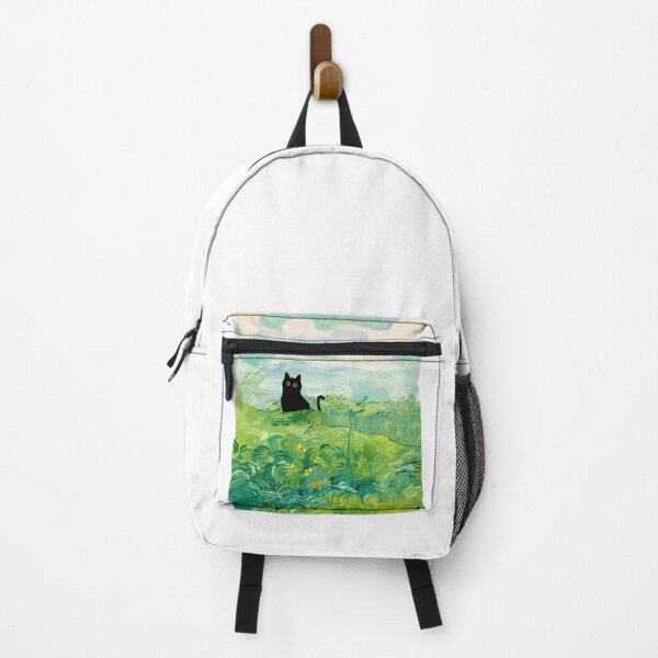 Item preview, Cute black cat in the green field designed and sold by PurrfectHome.