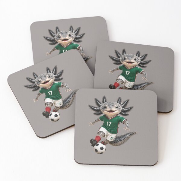 Item preview, Axolotl Soccer Mexico Jersey 17 Cute Football Fan Design designed and sold by MonsoonInkX.