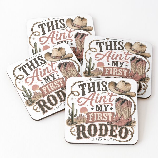 Item preview, This Ain’t My First Rodeo Vintage Cowboy Design – Western Retro Rodeo T-Shirt & Sticker designed and sold by Artimax-Studio.