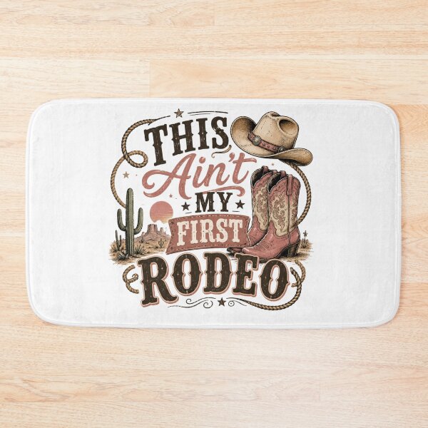 Item preview, This Ain’t My First Rodeo Vintage Cowboy Design – Western Retro Rodeo T-Shirt & Sticker designed and sold by Artimax-Studio.