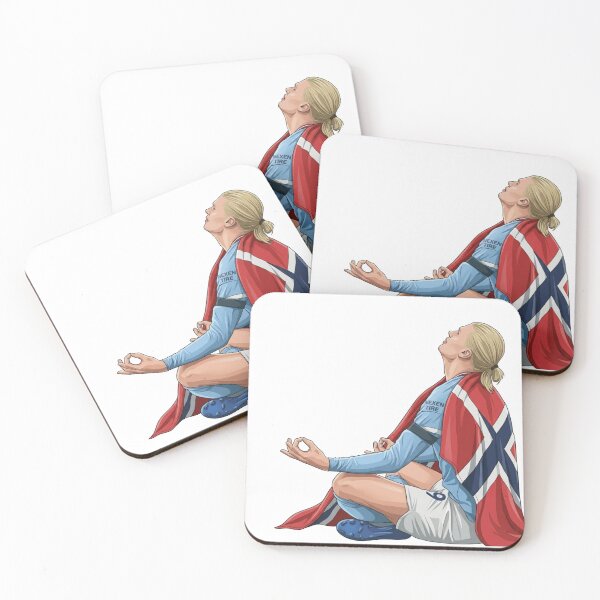Item preview, Erling Haaland Goal Machine – Norway Football Superstar Illustration designed and sold by Mialunaa.