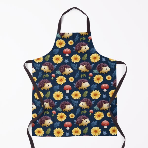 Item preview, Cute Hedgehog And Flower Pattern Background designed and sold by igraphixart.