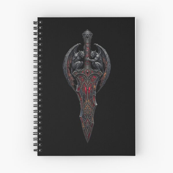 Item preview, Gothic Dagger with Guardian Gargoyles — Stained Glass Blade designed and sold by David Mateo ArtWorks.