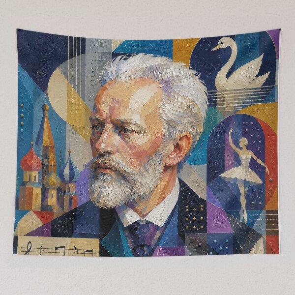 Item preview, Russian composer Pyotr Tchaikovsky painting. designed and sold by GalleryKauffeld.